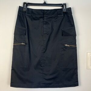 Club Monaco black cargo skirt